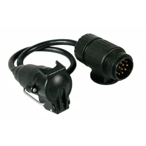 Adaptor fisa priza remorca 13-7 poli cu cablu 40cm