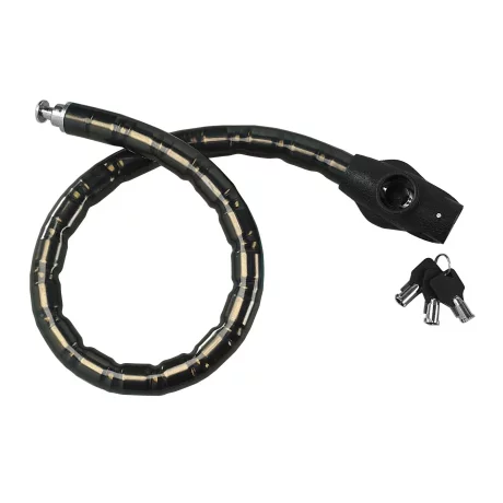 Antifurt cablu din otel calit acoperit cu plastic Boa O24mm - 80cm