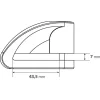 Antifurt motocicleta cu blocare disc de frana Stone - Bolt O5,5mm - Rosu