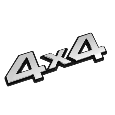 Autocolant 3D crom 4x4