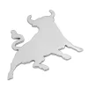 Autocolant 3D crom Bull