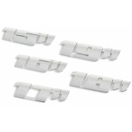 Autocolant 3D crom dimensiune janta - 15”