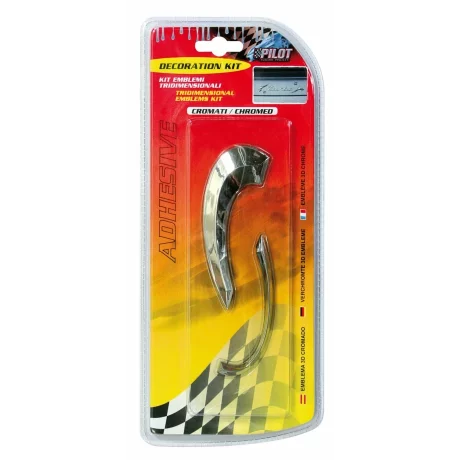 Autocolant 3D crom kit decoratiuni Commas