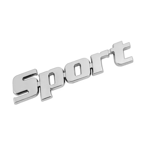 Autocolant 3D crom Sport