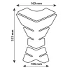Autocolant protectie rezervor motocicleta Pro-Tank X3 - Carbon