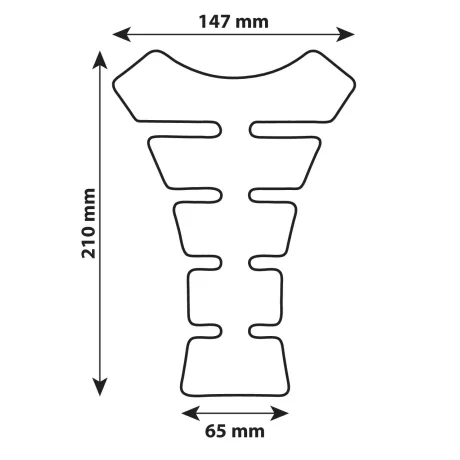 Autocolant protectie rezervor motocicleta Pro-Tank X4 - Negru