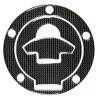 Autocolant protector pentru buson rezervor motocicleta, Carbon, Ducati, 5 gauri