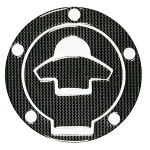 Autocolant protector pentru buson rezervor motocicleta, Carbon, Ducati, 5 gauri