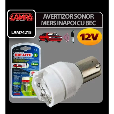 Avertizor sonor mers inapoi cu bec 12V