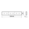 Banda 6LED 12cm 24V steag - Italia
