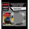 Banda ornament crom adeziva - 4m x 3,5mm