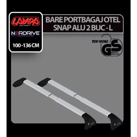 Bare portbagaj telescopice alumin Snap Alu 2buc - L - 100÷136cm