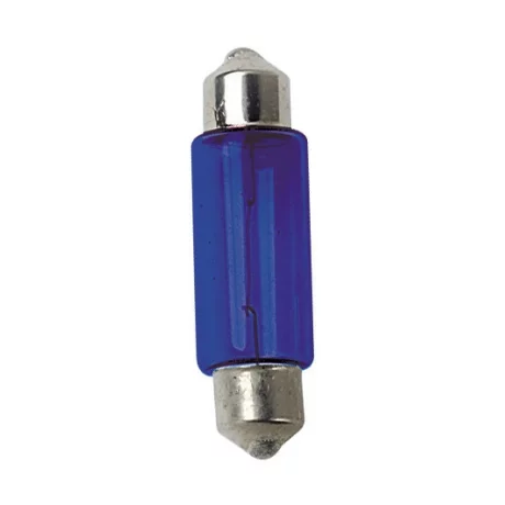Bec clasic 12V sofit 11x35mm SV8,5-8 2buc - Albastru