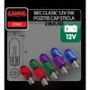 Bec clasic 5W 12V pozitie cap sticla W2,1x9,5d 2buc - Albastru