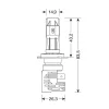 Bec Halo Led Serie 8 Halo Killer H7 25W PX26d 9/32V 2buc