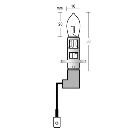 Bec halogen 12V - H1- 100W Xenium Race P14,5s 2buc + Pachet bonus
