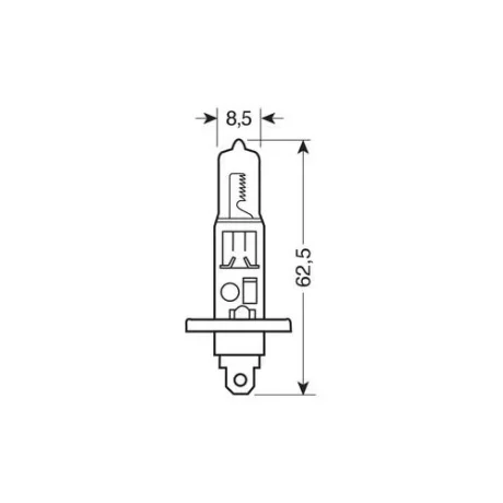 Bec halogen 24V - H1 - 70W - P14,5s 1buc Trifa