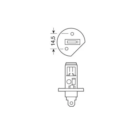 Bec halogen 24V - H1 - 70W - P14,5s 1buc Tungsram