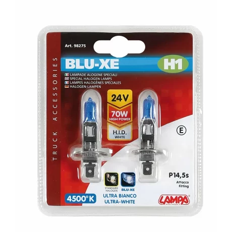 Bec halogen Blu-Xe  H1 70W P14,5s 24V 2buc