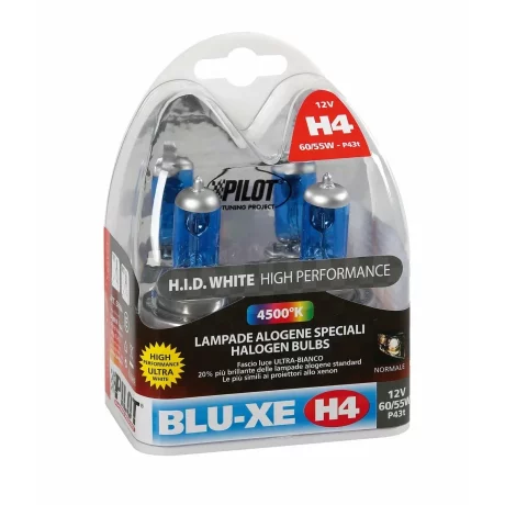 Bec halogen Blu-Xe  H4 60/55W P43t 12V 2buc