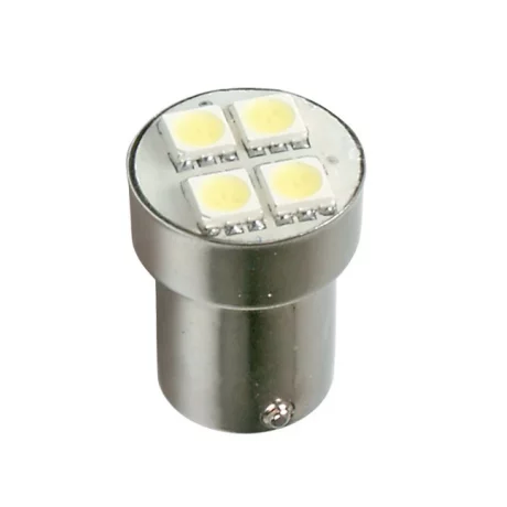 Bec Hyper-Led12 - 4SMD 24V frana soclu met P21W BA15s 1buc - Alb