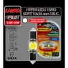 Bec Hyper-Led2 - 1SMD 12V sofit 10x36mm soclu SV8,5-8 1buc - Alb
