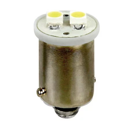 Bec Hyper-Led4 - 2SMD 12V pozitie soclu metal BA9s 2buc - Alb