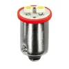 Bec Hyper-Led4 - 2SMD 12V pozitie soclu metal BA9s 2buc - Rosu