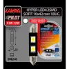 Bec Hyper-Led4 - 2SMD 12V sofit 10x42mm soclu SV8,5-8 1buc - Alb