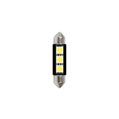 Bec Hyper-Led9 - 3SMD 24/28V sofit 10x39mm soclu SV8,5-8 2buc - Alb