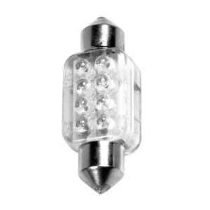 Bec LED 12V - 13x35mm - 8LED Sofit SV8,5-8 1buc - Alb