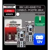 Bec Led - 4SMD 12V pozitie T10 W2,1x9,5d Canbus 2buc 4Cars - Alb focalizat