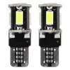 Bec Led 5SMD 5730 12V Pozitie W5W, T10 Canbus 2buc - Alb