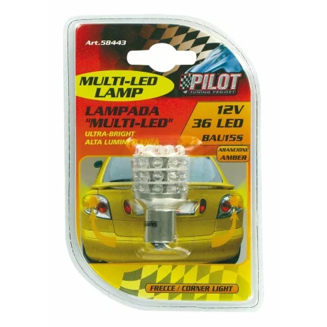 Bec Multi-Led 36Led 12V - PY21W Semnalizare BAU15s asim 1buc - Portocaliu