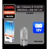 Bec Original Line 12V - W5W - 5W Pozitie soclu sticla W2,1x9,5d 1buc Osram