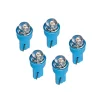 Bec tip LED 12V iluminat bord soclu pl. T5 W2x4,6d 5buc - Albast