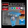 Bec tip LED 12V iluminat bord soclu pl. T5 W2x4,6d 5buc - Rosu