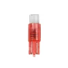 Bec tip LED 12V iluminat bord soclu pl. T5 W2x4,6d 5buc - Rosu
