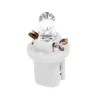Bec tip LED 12V iluminat bord soclu plastic B8,5d 2buc - Alb