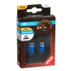 Bec tip LED 12V soclu pl. T10 W2,1X9,5d 2buc Albastru dispersat