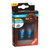 Bec tip LED 12V soclu pl. T10 W2,1X9,5d 2buc Albastru focalizat