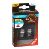 Bec tip LED 24V poz semn bord soclu metal T4W BA9s 2buc - Alb