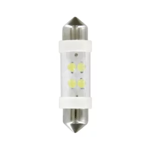 Bec tip LED 24V sofit cu 4 leduri 11x38mm SV8,5-8 2buc - Alb