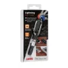 Breloc chei cu cablu 10cm - USB la Apple Lightning