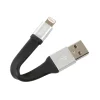 Breloc chei cu cablu 10cm - USB la Apple Lightning