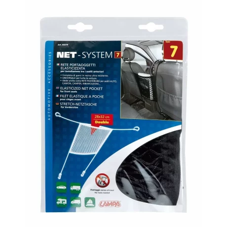 Buzunar depozitare intre scaunele fata Net-System-7 - 28x32cm