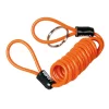 Cablu spiralat din otel Safety Reminder - 150cm - Portocaliu