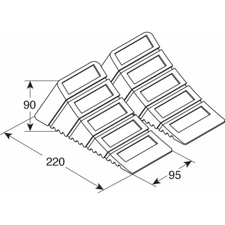 Cale blocare roti standard DIN, 2buc