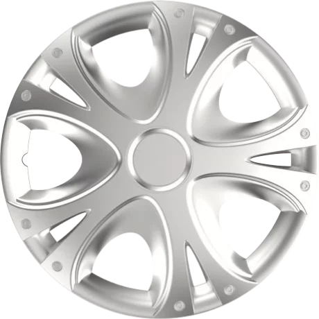 Capace roti auto Dynamic 4buc - Argintiu - 14&#039;&#039;