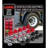 Capacele ABS prezoane camion 10buc - O 32/33mm - Crom